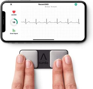 KardiaMobile 1-Lead Personal EKG Monitor – Record EKGs at Home – Detects AFib and Irregular Arrhythmias – Instant Results in 30 Seconds – Easy to Use – Works with Most Smartphones - FSA/HSA Eligible