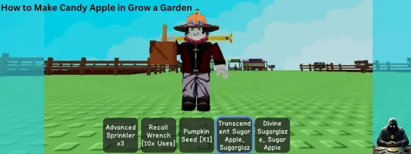 how to make candy apple in grow a garden